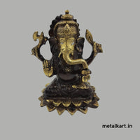 Thumbnail for Kamal Aseen Ganpati (Weight 1300 gms, Height 4.5 Inches)