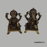 Thumbnail for Lakshmi Ganesh Ji (Weight 1073 gms, Height 3.75 Inches)