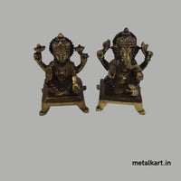 Thumbnail for Lakshmi Ganesh Ji (Weight 1073 gms, Height 3.75 Inches)