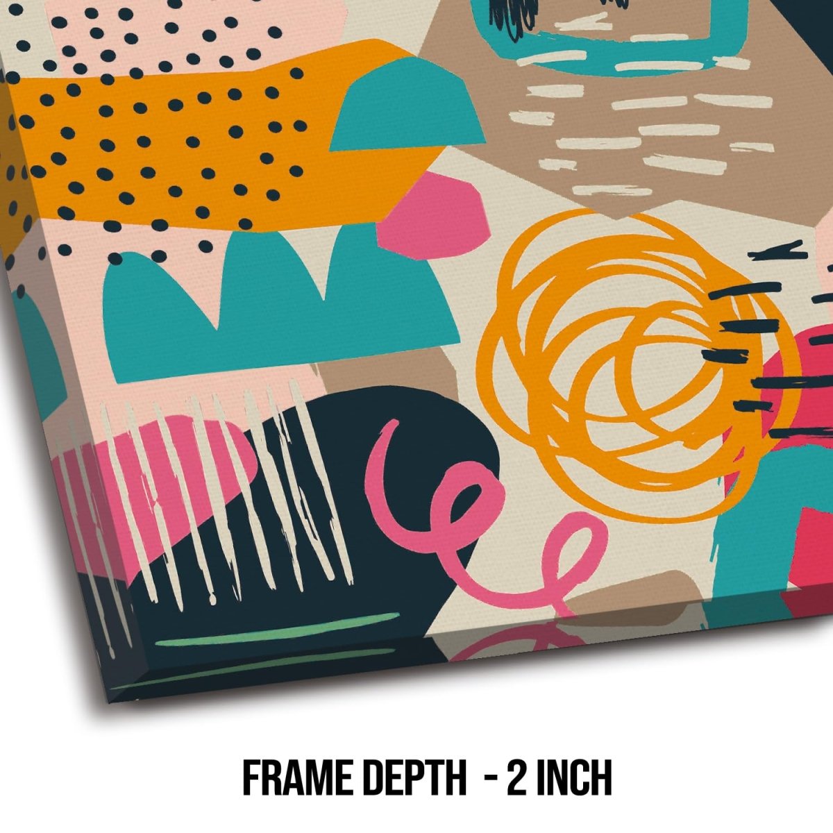 Lively Intersection Canvas Wall Painting (36 x 36 Inches)