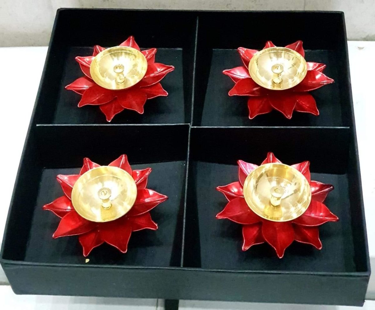 Lotus Diya set