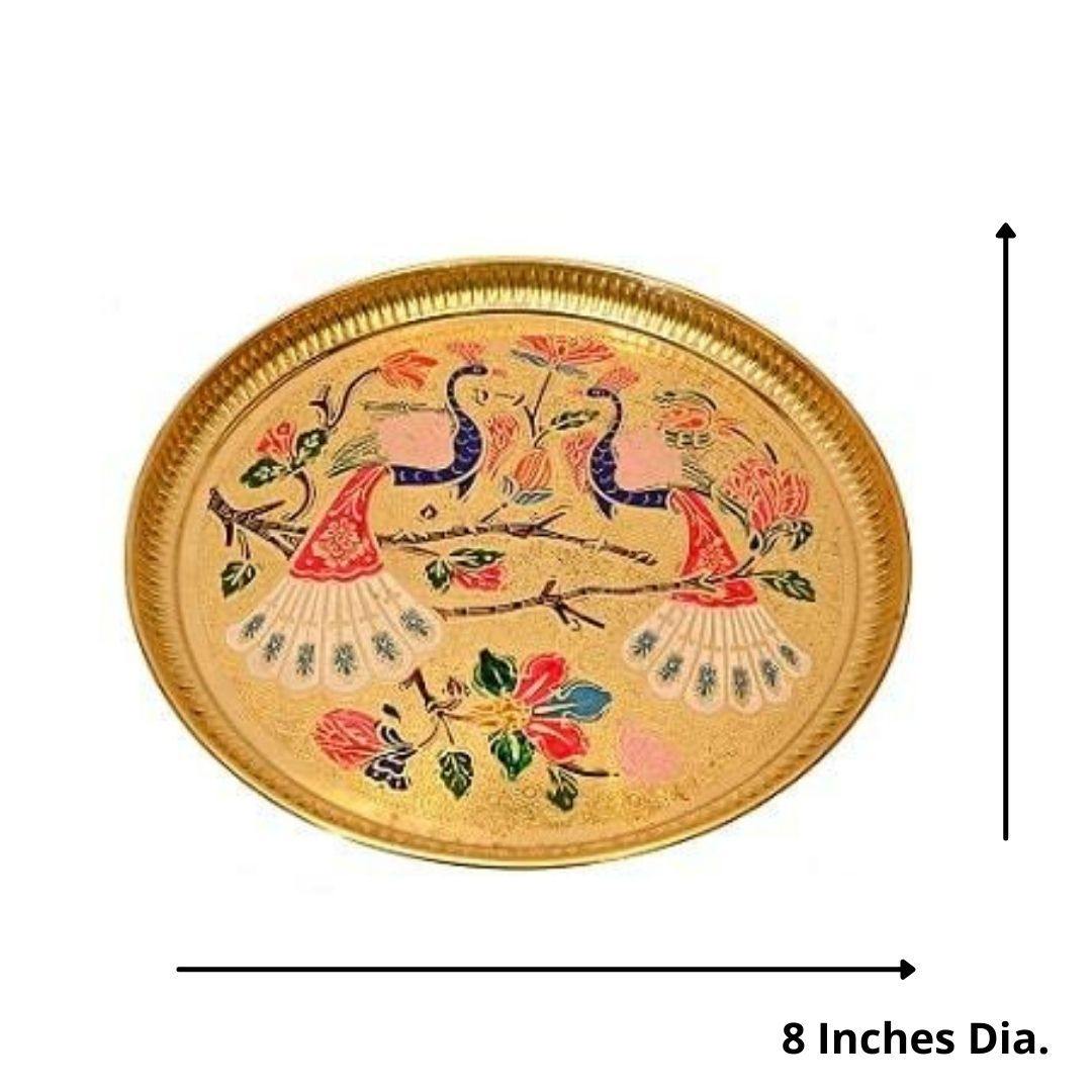 Mayur thali (Dia 8 Inches)