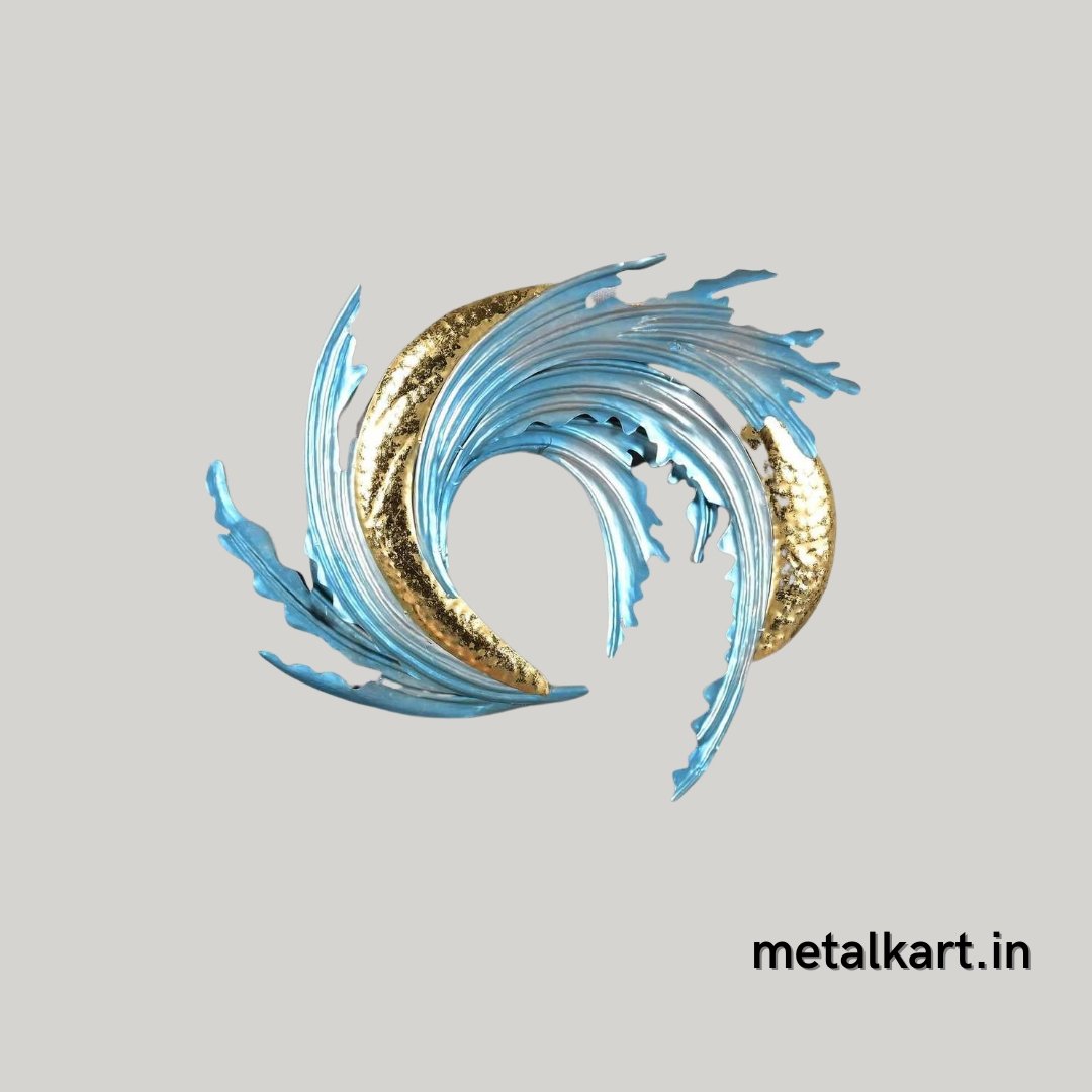 Meallic wave wall art (32 x 32 Inches)