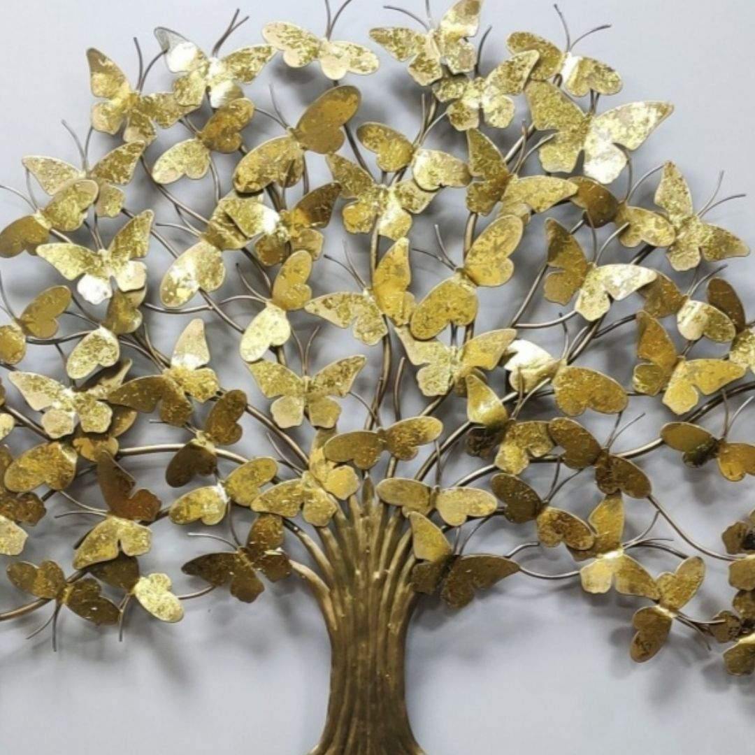 Metal Butterfly Tree Wall Art (40 x 40 Inches)
