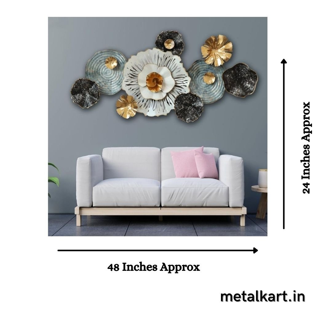 Metalkart Soothing interiors Wall Art (48 x 24 Inches)
