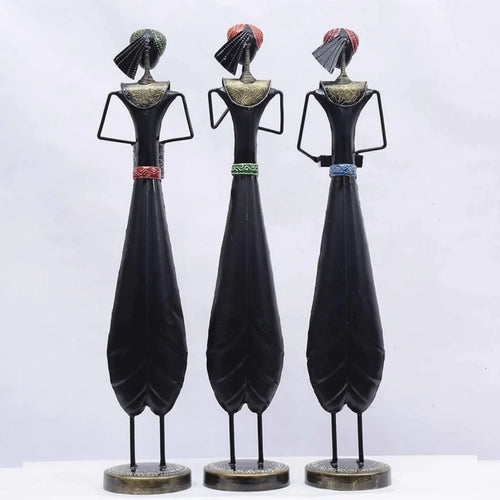 Metalkart Special 3 Hardworking Musicians group For living room ( 8*6*31 Inches approx)