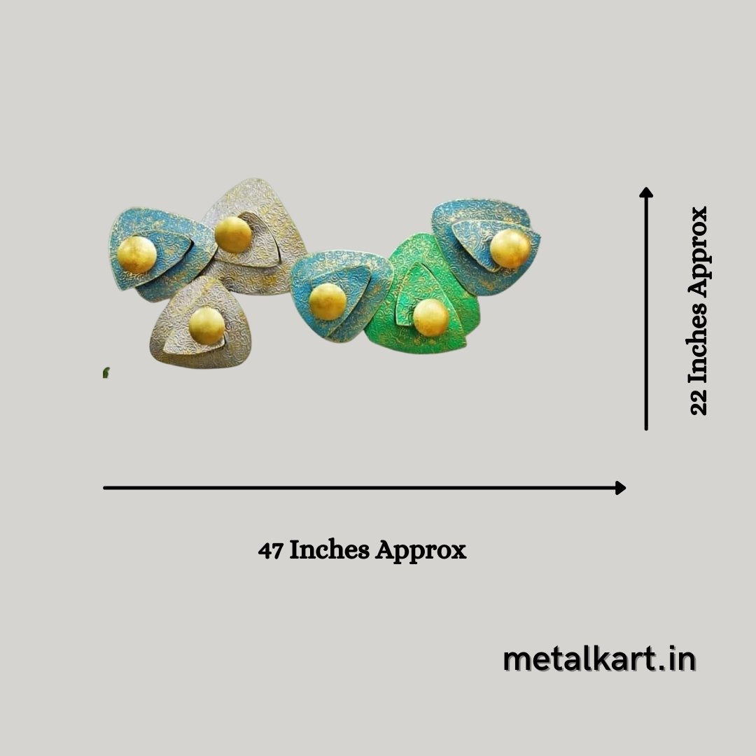 Metalkart special Abstract wall mounted art (47 x 22 Inches