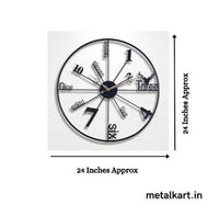 Thumbnail for Metalkart Special Alpha Numeric Gold circular Wall Clock (24 x 24 Inches)
