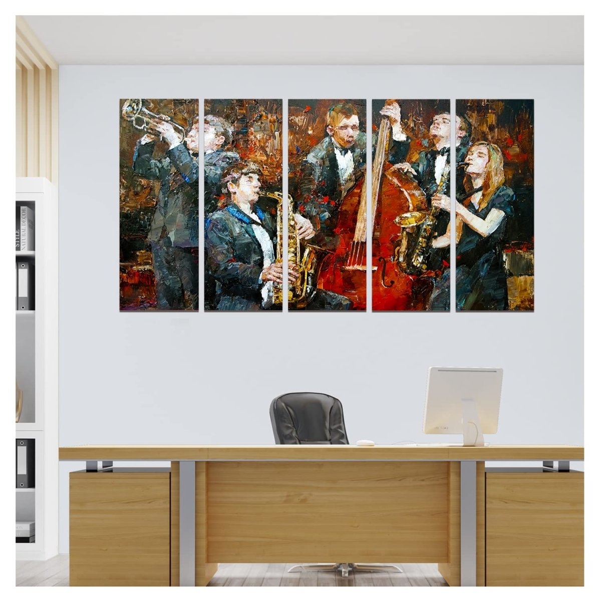 Metalkart Special Band of Maestro Wall Painting (Set of 5)