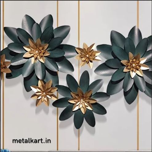Metalkart Special Black Blossom Wall Art (50 x 27 Inches)
