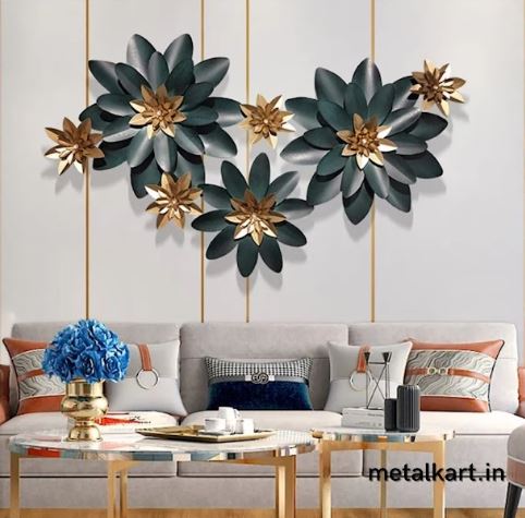 Metalkart Special Black Blossom Wall Art (50 x 27 Inches)