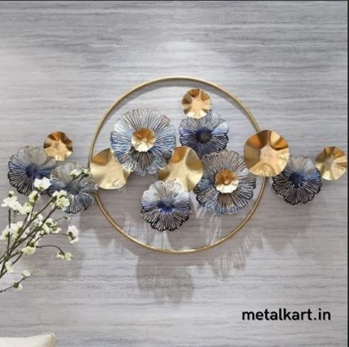 Metalkart Special Blooming Medley Wall Décor (47 x 24 Inches)