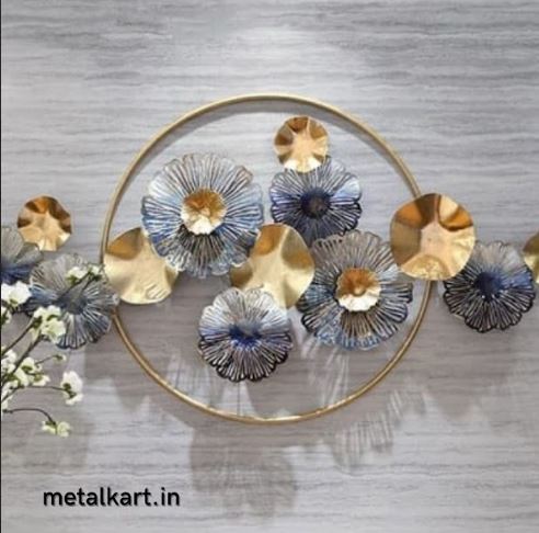 Metalkart Special Blooming Medley Wall Décor (47 x 24 Inches)