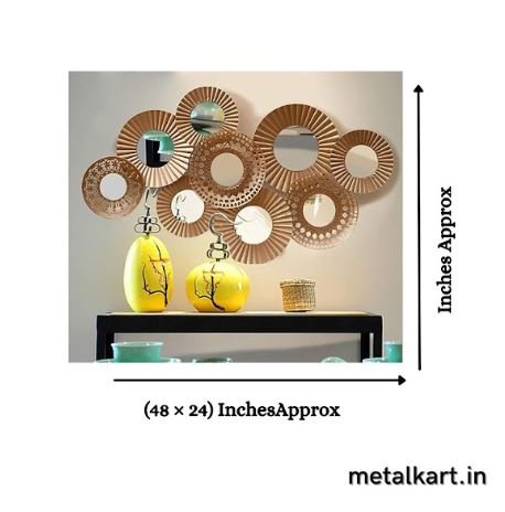 Metalkart Special Celestial Aureole Radiance Mirror (48 x 24 Inches)