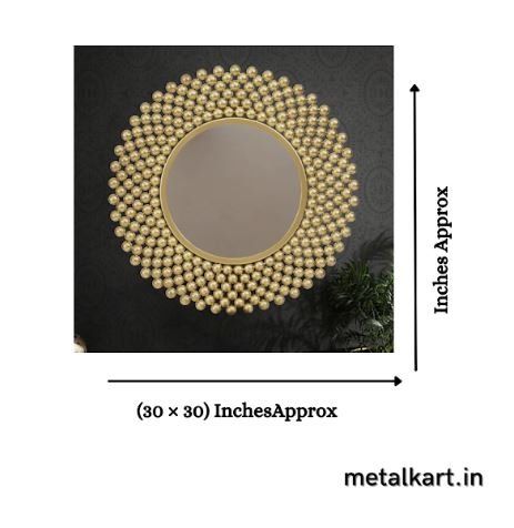 Metalkart Special Celestial Latticework Wall Mirror (30 x 30 Inches)
