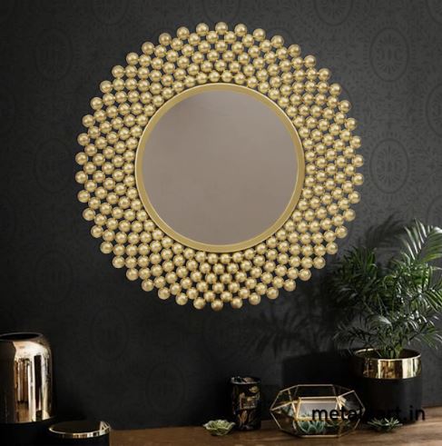 Metalkart Special Celestial Latticework Wall Mirror (30 x 30 Inches)