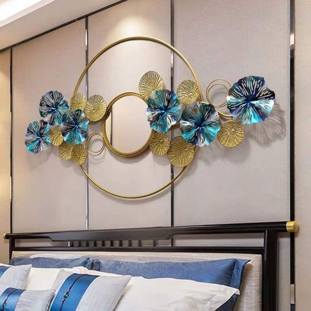 Metalkart Special Circular Mirror Wall Art (48 x 24 Inches)