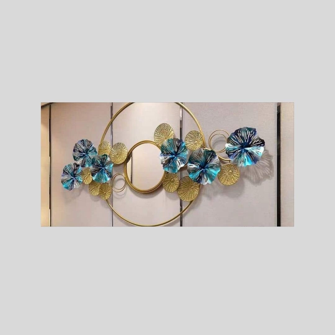 Metalkart Special Circular Mirror Wall Art (48 x 24 Inches)