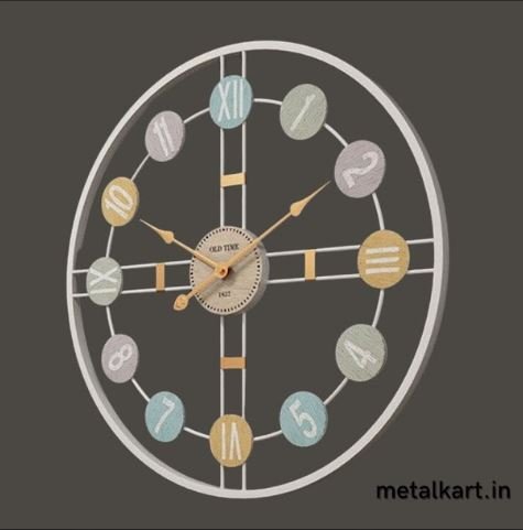 Metalkart Special Color Wheel Timepiece (24 x 24 Inches)