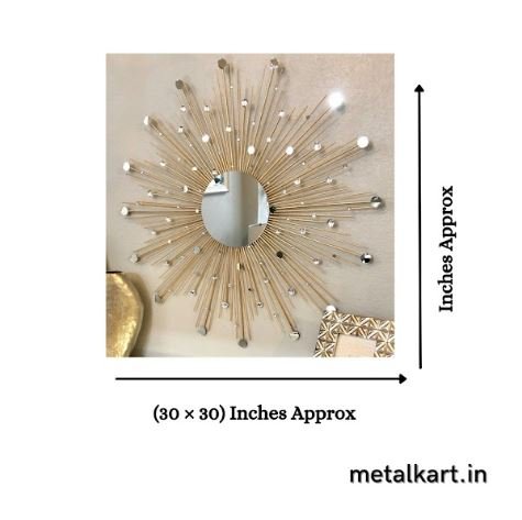 Metalkart Special Cosmic Swirl Wall Mirror (30 x 30 Inches)