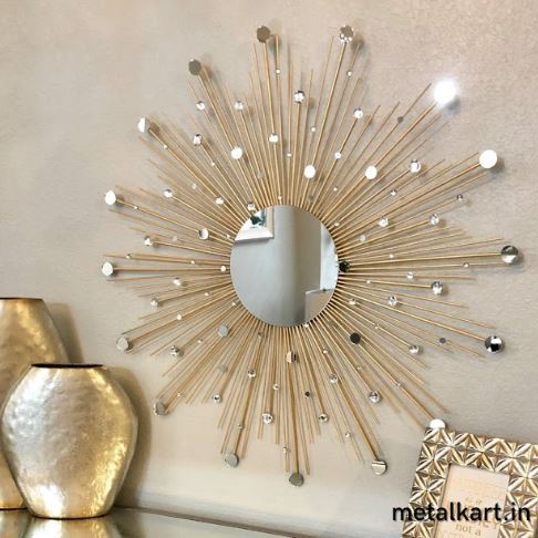 Metalkart Special Cosmic Swirl Wall Mirror (30 x 30 Inches)