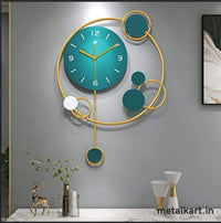 Thumbnail for Metalkart Special Emerald Art Deco Wall Clock (20 x 30 Inches)