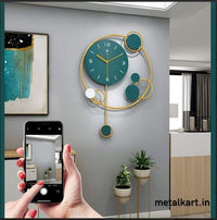 Thumbnail for Metalkart Special Emerald Art Deco Wall Clock (20 x 30 Inches)