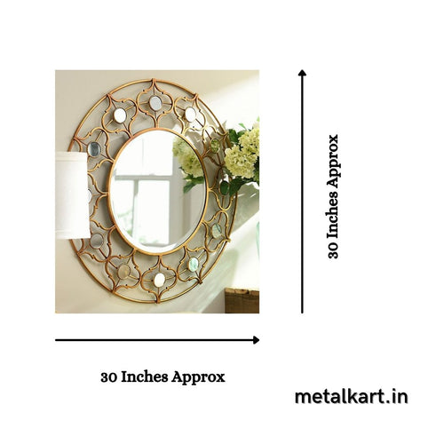 Metalkart special exquisite design mirror (30 Inches)