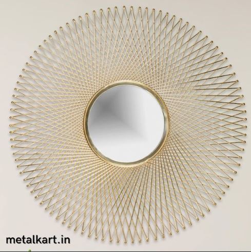 Metalkart Special Filigree Halo Sunburst Wall Mirror (30 x 30 Inches)