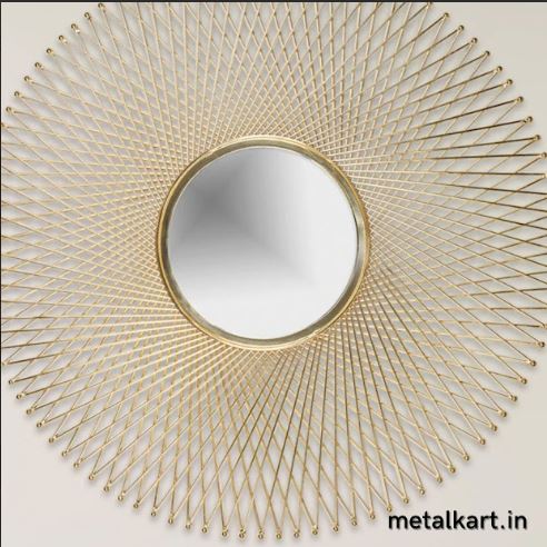 Metalkart Special Filigree Halo Sunburst Wall Mirror (30 x 30 Inches)