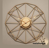 Thumbnail for Metalkart Special Floating Golden Sunburst Clock (24 x 24 Inches)
