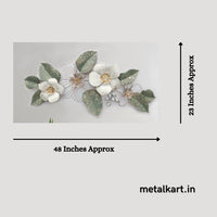 Thumbnail for Metalkart special floral metal wall art (48 x 23 Inches)