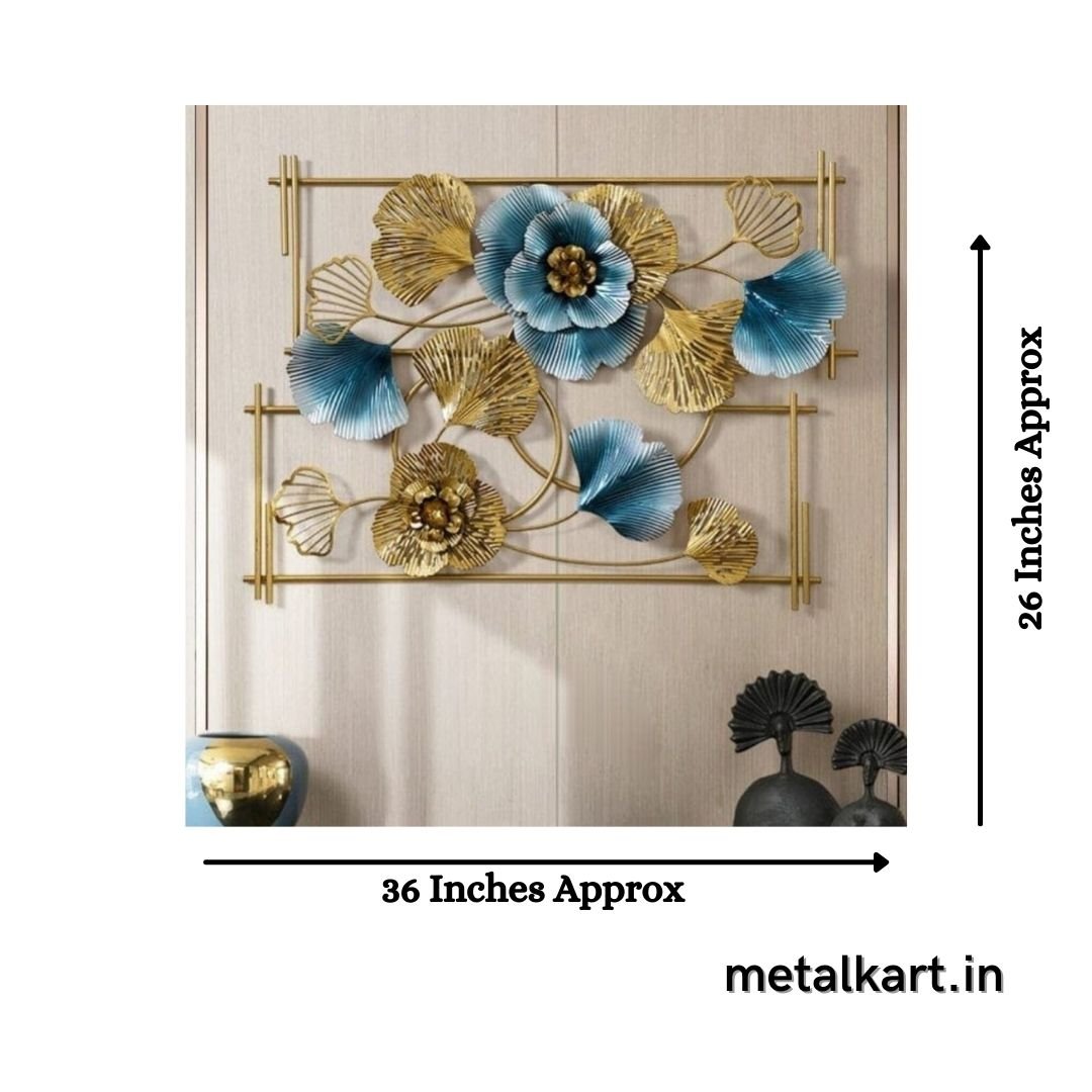 Metalkart Special Framed Zara With Leaves Wall Art (36 x 26 Inches)