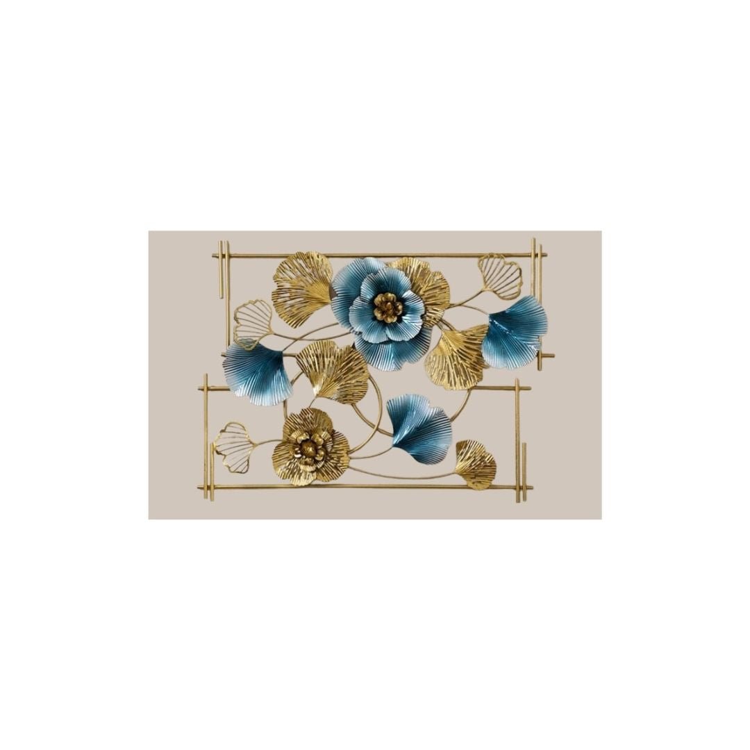 Metalkart Special Framed Zara With Leaves Wall Art (36 x 26 Inches)