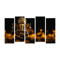 Thumbnail for Metalkart Special Ganesha in the Glimmering Dark: A Pentalogue Wall Painting (Set of 5)