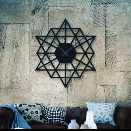 Metalkart special Geomatrical design wall clock (Dia 24 Inches)