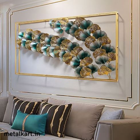 Metalkart Special Ginkgo Cluster Wall Art (48 x 24 Inches)