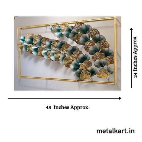 Metalkart Special Ginkgo Cluster Wall Art (48 x 24 Inches)