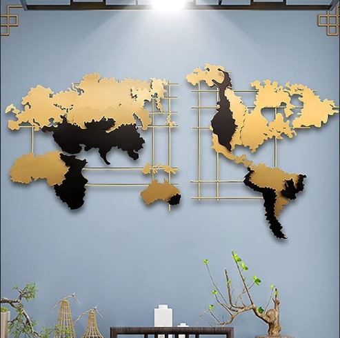 Metalkart special Global Odyssey Wall Décor (48 x 24 Inches)