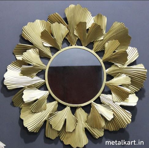 Metalkart Special Golden Radiance Halo Mirror (24 x 24 Inches)