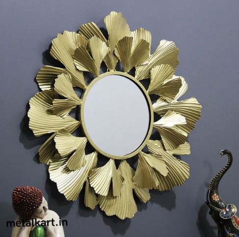 Metalkart Special Golden Radiance Halo Mirror (24 x 24 Inches)