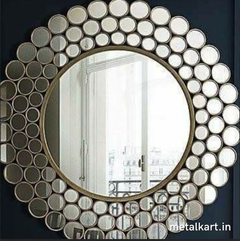Metalkart Special Haloed Filigree Sunburst Wall Mirror (24 x 24 Inches)