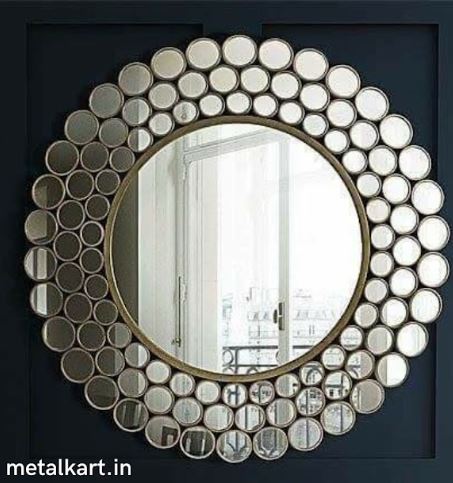 Metalkart Special Haloed Filigree Sunburst Wall Mirror (24 x 24 Inches)