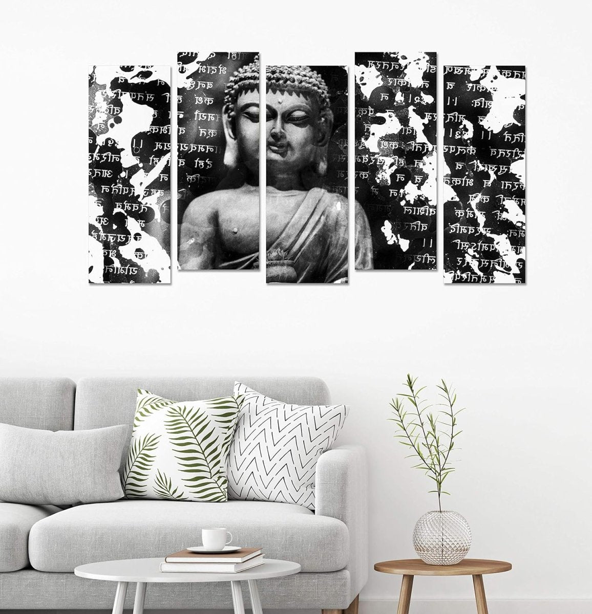 Metalkart Special Inner Light: Enlightened Series of Buddha Wall Painting (Set of 5)