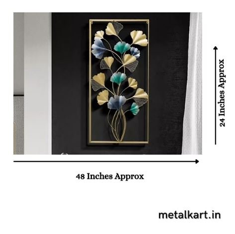 Metalkart Special Iridescent Gold Wall Décor (24 x 48 Inches)