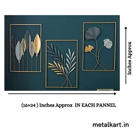 Metalkart Special Kaleidoscope Dreams Wall Accent (16 x 24 Inches) Each Panel