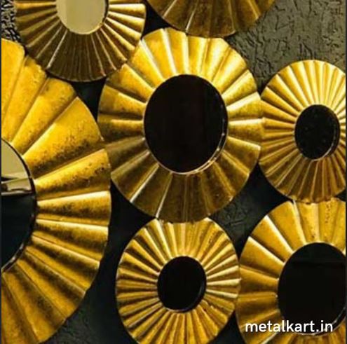 Metalkart Special Luminous Halo Filigree Wall Mirror (48 x 28 Inches)