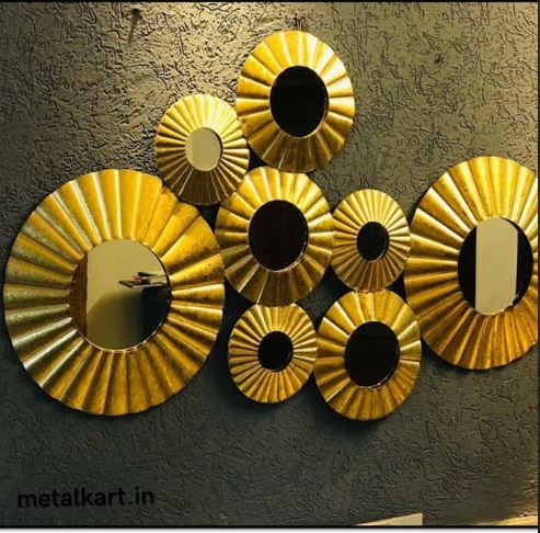 Metalkart Special Luminous Halo Filigree Wall Mirror (48 x 28 Inches)