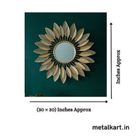 Thumbnail for Metalkart Special Luminous Halo Leaf Wall Mirror (30 x 30 Inches)