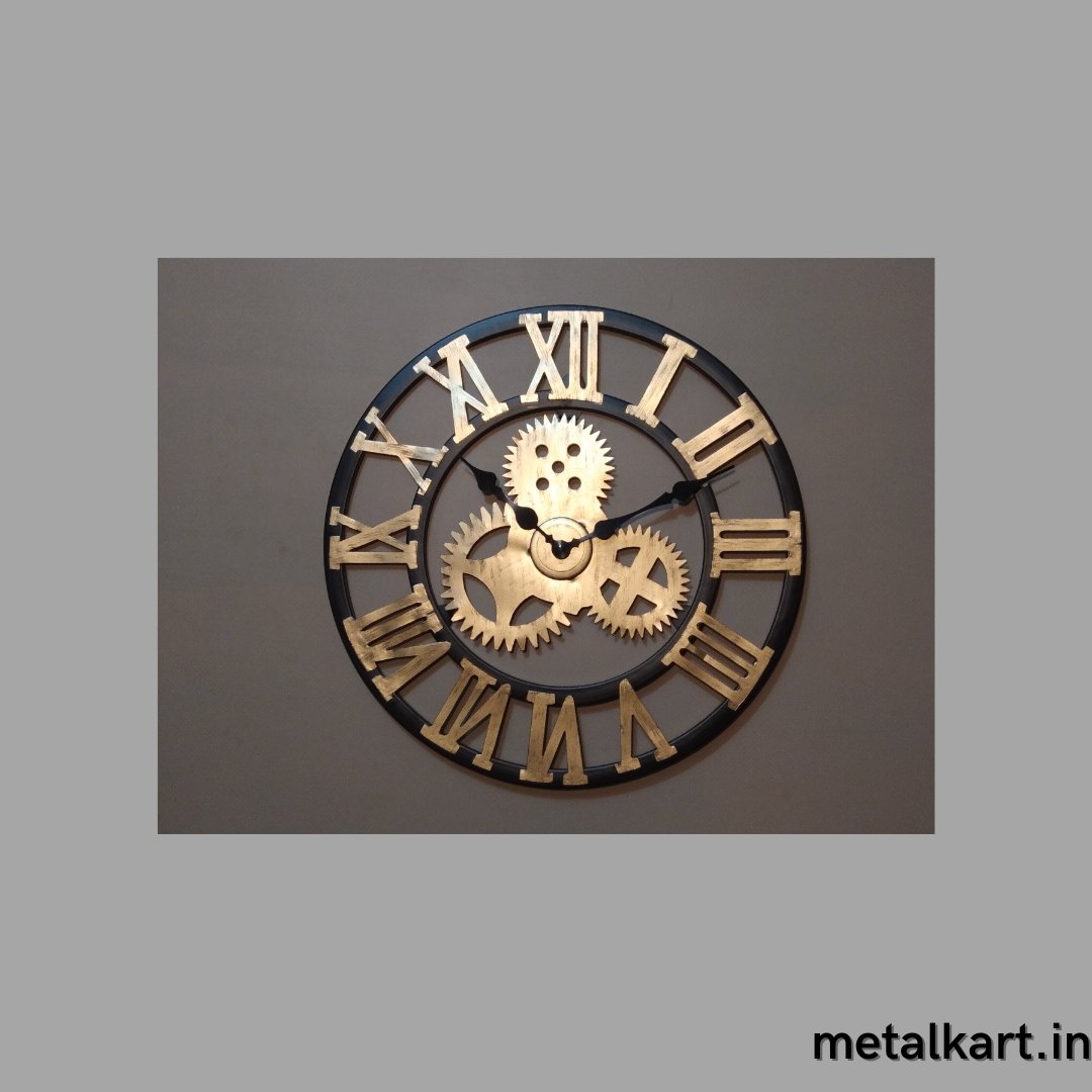 Metalkart Special Make In India Wall Clock (24 Inches Dia)